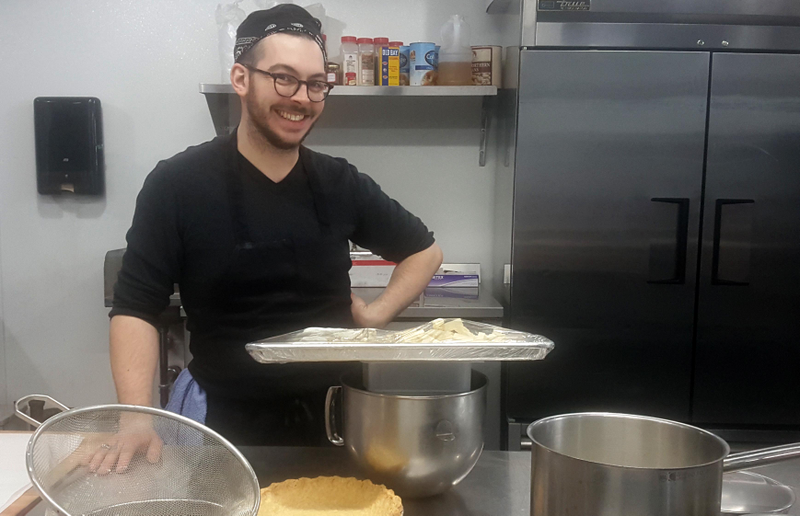 Chef Bo Durham in his element